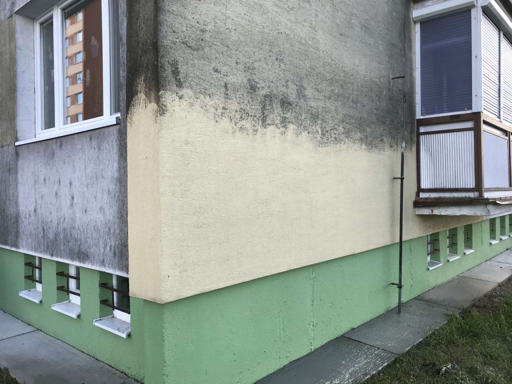 KEISH – Čistenie fasády pomocou fungicídov a vysokotlakovým čističom – Lučenec Rúbanisko 3