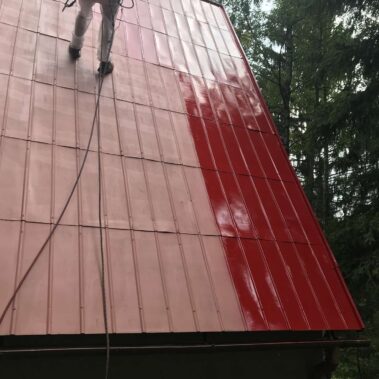KEISH – Natieranie strechy – Jaseňová Vysokotlakové čistenie základná vrstva epoxid vrstva polyuretán