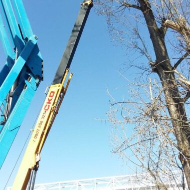 Žiar nad Hronom – Rizikový výrub topoľov so žeriavom a plošinou | KEISH