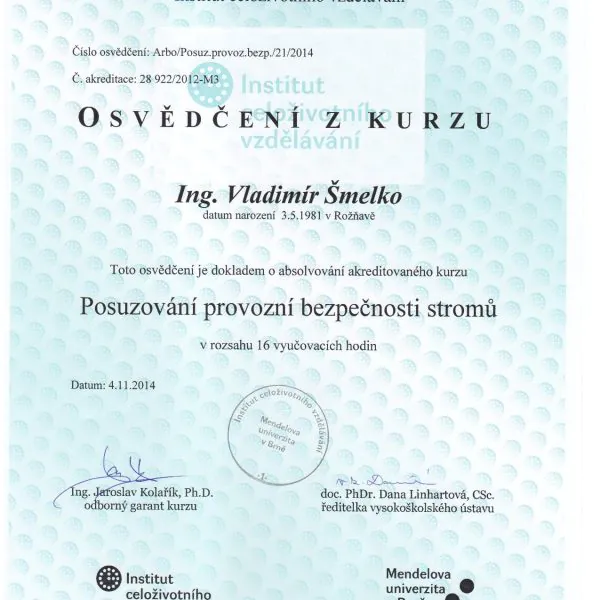 KEISH Posudzovanie prevádzkovej bezpečnosti stromov