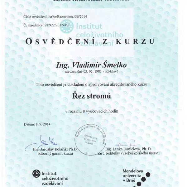KEISH Rez stromov, Mendelova univerzita Brno