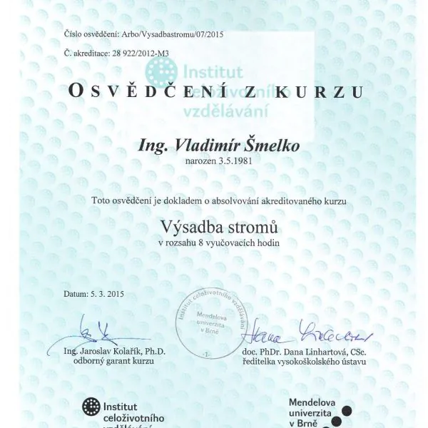 KEISH Výsadba stromov, Mendelova univerzita Brno