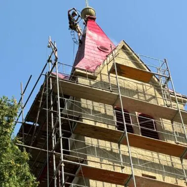Obnova fasády a veže kostola, Melek | KEISH